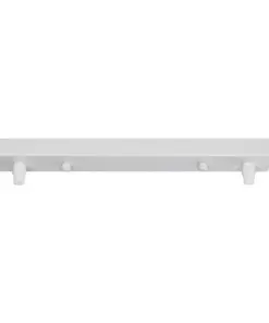 GLOBOSTAR® WALLBASE 77520 Γραμμική Μεταλλική Ροζέτα για Κρέμαση 2 Φωτιστικών - Λευκό - Μ30 x Π5 x Υ4cm