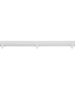 GLOBOSTAR® WALLBASE 77522 Γραμμική Μεταλλική Ροζέτα για Κρέμαση 3 Φωτιστικών - Λευκό - Μ50 x Π5 x Υ4cm