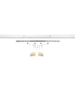 GLOBOSTAR® WALLBASE 77524 Γραμμική Μεταλλική Ροζέτα για Κρέμαση 4 Φωτιστικών – Λευκό – Μ120 x Π5 x Υ4cm