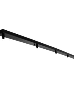 GLOBOSTAR® WALLBASE 77527 Γραμμική Μεταλλική Ροζέτα για Κρέμαση 5 Φωτιστικών – Μαύρο – Μ150 x Π5 x Υ4cm