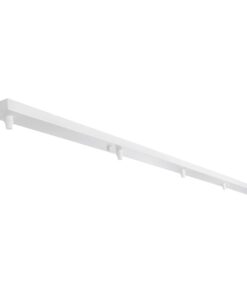 GLOBOSTAR® WALLBASE 77526 Γραμμική Μεταλλική Ροζέτα για Κρέμαση 5 Φωτιστικών – Λευκό – Μ120 x Π5 x Υ4cm