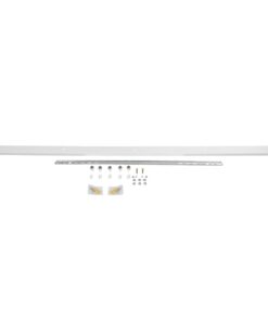 GLOBOSTAR® WALLBASE 77526 Γραμμική Μεταλλική Ροζέτα για Κρέμαση 5 Φωτιστικών – Λευκό – Μ120 x Π5 x Υ4cm