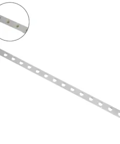 GloboStar® 90829 Μεταλλικο Καλυμμα 1 Μέτρου 15 Τεμαχίων για Ψηφιακή Αλυσίδα Γιρλάντα 20 Σποτ LED με Κωδικό 90140 Ασημί Μ100 x Π4.7 x Υ1cm