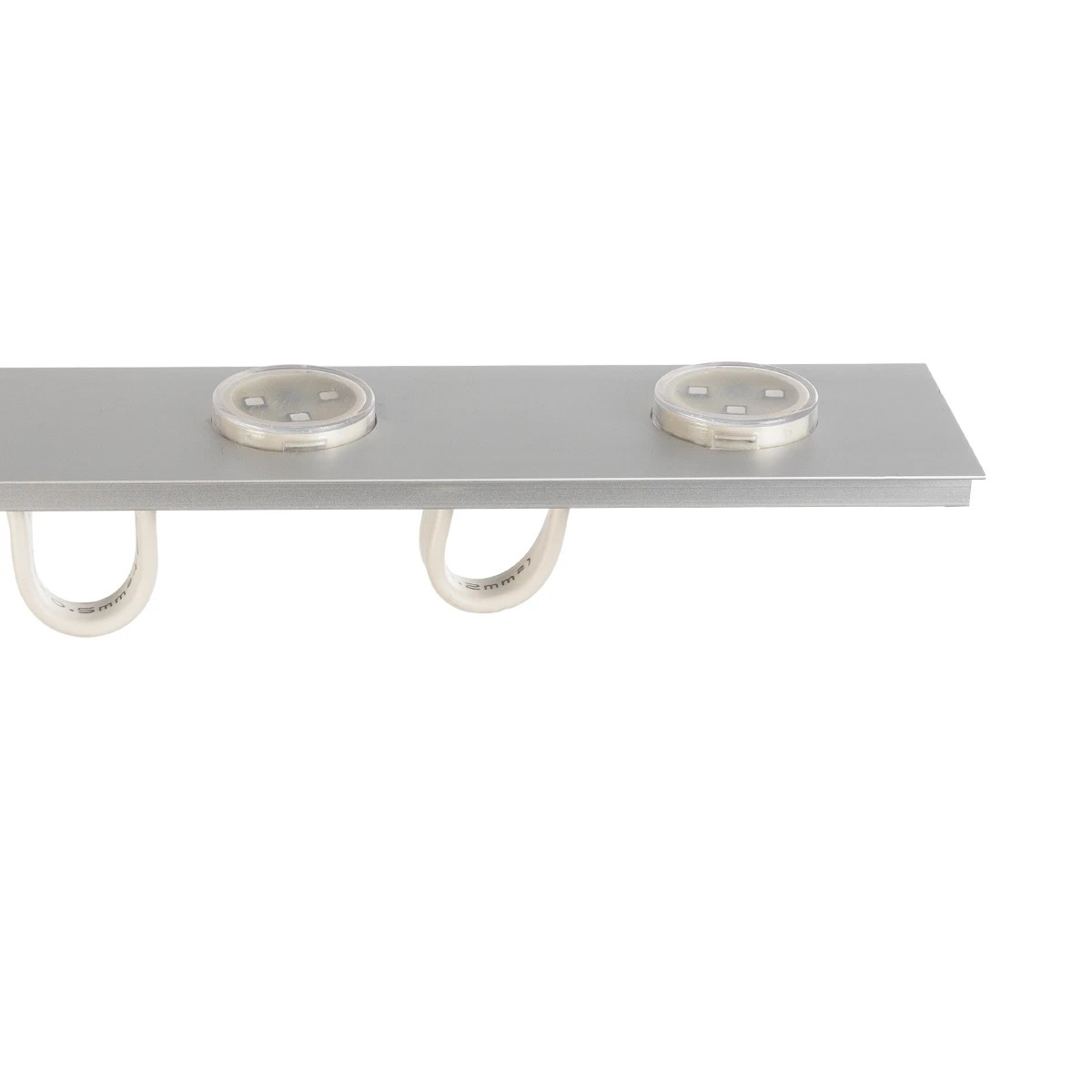 GloboStar® 90829 Μεταλλικο Καλυμμα 1 Μέτρου 15 Τεμαχίων για Ψηφιακή Αλυσίδα Γιρλάντα 20 Σποτ LED με Κωδικό 90140 Ασημί Μ100 x Π4.7 x Υ1cm - Image 10