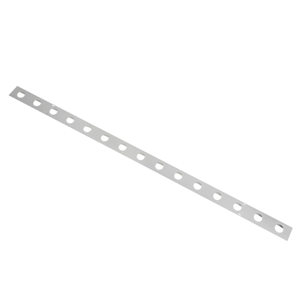 GloboStar® 90829 Μεταλλικο Καλυμμα 1 Μέτρου 15 Τεμαχίων για Ψηφιακή Αλυσίδα Γιρλάντα 20 Σποτ LED με Κωδικό 90140 Ασημί Μ100 x Π4.7 x Υ1cm - Image 2