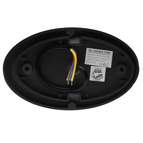 GLOBOSTAR® THIRD 93068 Μοντέρνο Φωτιστικό Τοίχου - Απλίκα LED 10W 1400lm 30° AC 220-240V Αδιάβροχο IP65 Θερμό Λευκό 2700K - Bridgelux COB Chip & TÜV SÜD Driver - Μαύρο Ματ - Μ15.1 x Π9.3 x Υ14.5cm - 5 Χρόνια Εγγύηση - Image 4