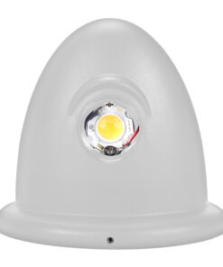 GLOBOSTAR® THIRD 93070 Μοντέρνο Φωτιστικό Τοίχου - Απλίκα LED 10W 1400lm 30° AC 220-240V Αδιάβροχο IP65 Θερμό Λευκό 2700K - Bridgelux COB Chip & TÜV SÜD Driver - Λευκό Ματ - Μ15.1 x Π9.3 x Υ14.5cm - 5 Χρόνια Εγγύηση