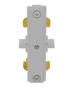 GloboStar S-40045 Διφασικός Connector 3 Καλωδίων Συνδεσμολογίας Γιώτα (Ι) για Λευκή Ράγα Οροφής