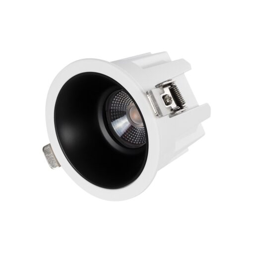GLOBOSTAR® DUSTY 60341 Χωνευτό Downlight Σποτ LED 12W 1320lm 45° AC 220-240V Αδιάβροχο IP65 Θερμό Λευκό 2700K – Bridgelux COB Chip & TÜV SÜD Driver – Λευκό & Μαύρο Ματ – Μ8.5 x Π8.5 x Υ7cm m / Q7.2cm – 5 Χρόνια Εγγύηση