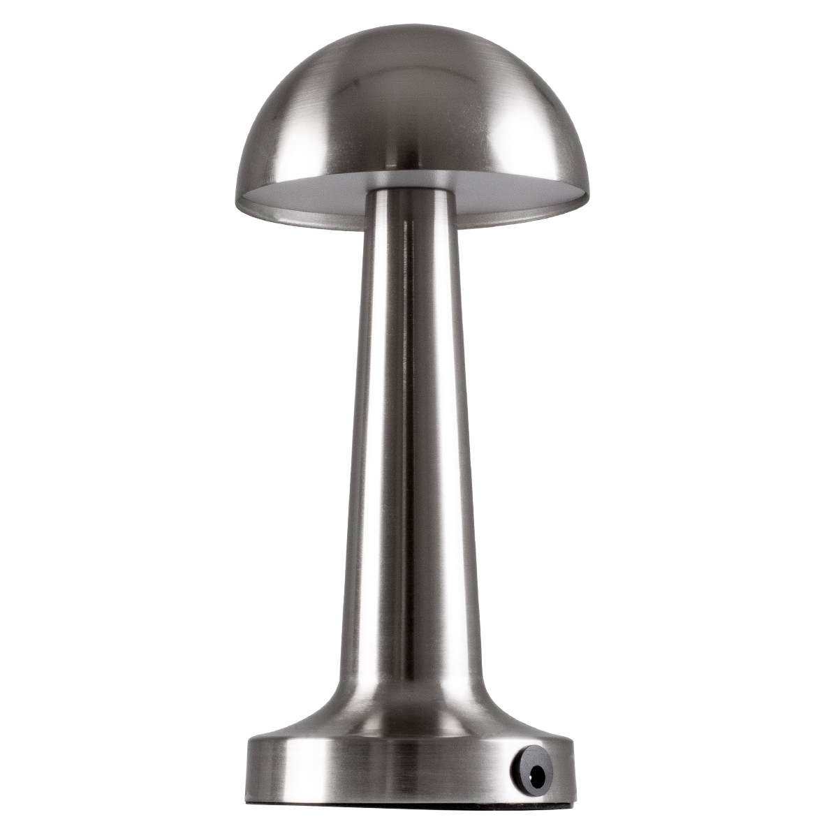 GloboStar® COCO 76510 Επαναφορτιζόμενο Επιτραπέζιο Φωτιστικό Πορτατίφ LED 1.5W 105lm 120° DC 5V IP44 Θερμό Λευκό 2700K Dimmable Ασημί Αλουμίνιο - Μ10 x Π10 x Υ22cm - 2 Xρόνια Εγγύηση - Image 2