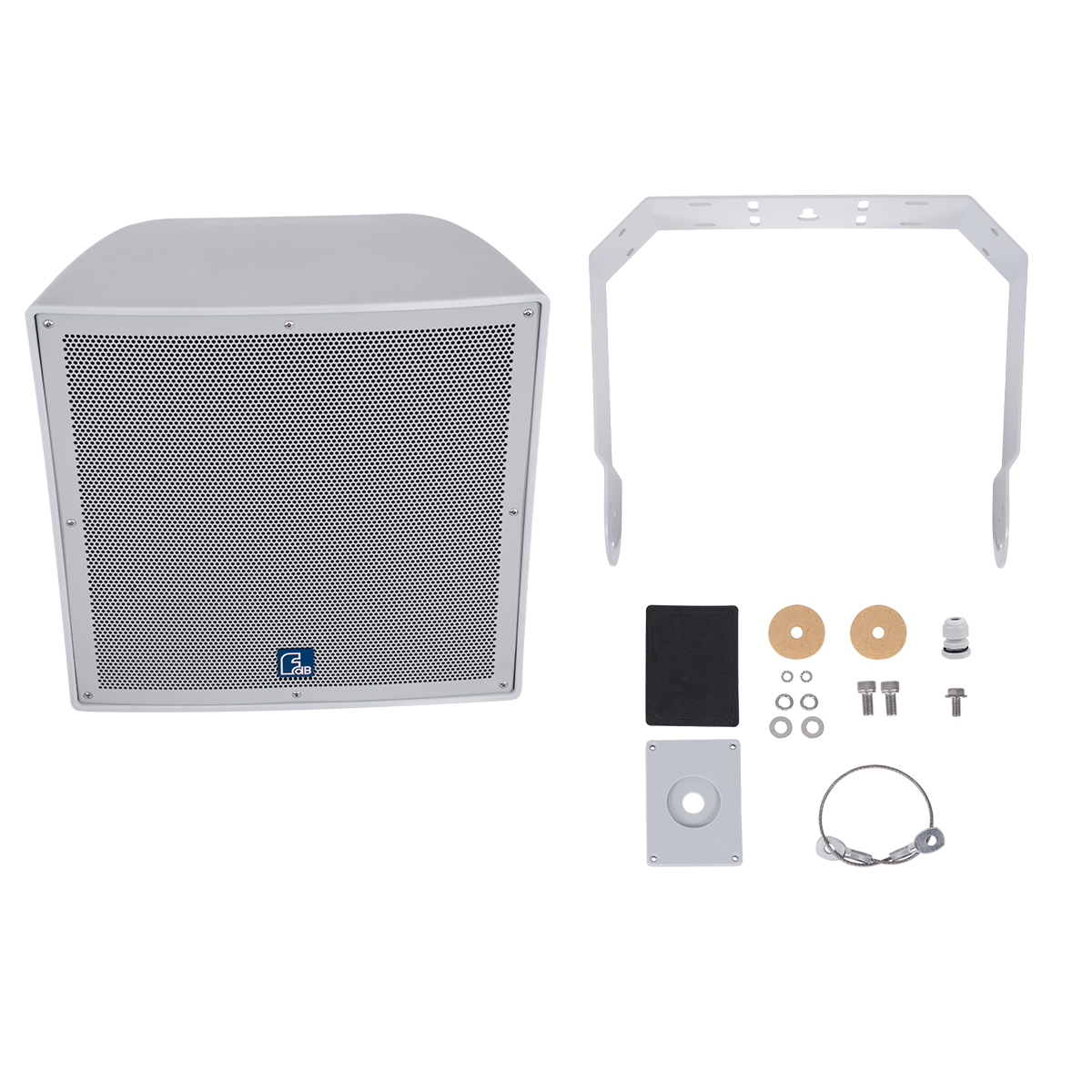 GloboStar® FDB LT115BT 98011 Facilities Speaker - Παθητικό Ηχείο Subwoofer Εγκαταστάσεων Επιτοίχιο με Μετασχηματιστή 100V & 8Ω - 400W RMS (1600W Peak) - 1 x 15" Inches LF - Αδιάβροχο IP56 - Λευκό - Μ49 x Π50 x Υ52cm - Image 10
