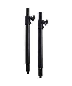 GloboStar® FDB K803-FLPL 98026 Speaker Base Flexible Adjustable Pole - Βάση Ηχείου Ρυθμιζόμενος Σωλήνας για Τοποθέτηση Συστήματος Κολωνάτων Ηχείων K803 με K112BAS - IP20 - Μαύρο - min Φ3.5 x Υ62cm - max Φ3.5 x Υ97cm - Ζεύγος