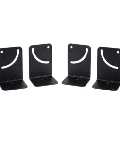 GloboStar® FDB K803-WB7 98029 Speaker Base Wall Bracket - Επιτοίχια Ρυθμιζόμενη Βάση Ηχείου για Τοποθέτηση Συστήματος Κολωνάτων Ηχείων K803 - IP20 - Μαύρο - Μ10 x Π8 x Υ14.5cm - Ζεύγος