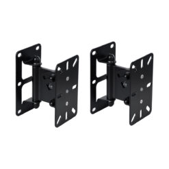 GLOBOSTAR® FDB WB2 98030 Επιτοίχια Ρυθμιζόμενη Βάση για Τοποθέτηση Ηχείων - IP20 - Μαύρο - Μ9.5 x Π11.5 x Υ16cm - Σετ 2 Τεμαχίων