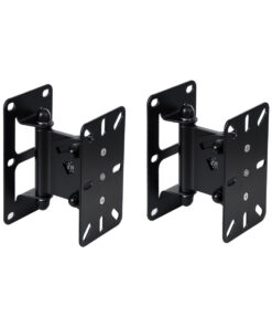 GLOBOSTAR® FDB WB2 98030 Επιτοίχια Ρυθμιζόμενη Βάση για Τοποθέτηση Ηχείων - IP20 - Μαύρο - Μ9.5 x Π11.5 x Υ16cm - Σετ 2 Τεμαχίων