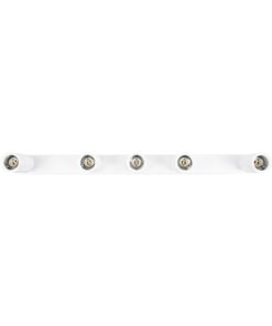 kelvo® SPOTA KLV-101-0143 Κινούμενο Φωτιστικό Σποτ Οροφής για 5 Λάμπες MR16 με Ντουί GU10 AC 220-240V IP20 – Λευκό Ματ – Μ79.5 x Π6.3 x Υ14cm