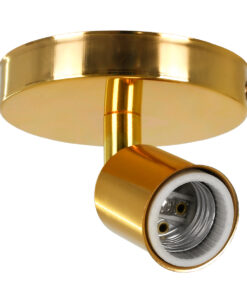 GLOBOSTAR® SARA 00845 Μοντέρνο Φωτιστικό Οροφής με Ντουί 1 x E27 AC 220-240V IP20 – Χρυσό – Μ10 x Π10 x Υ10.3cm