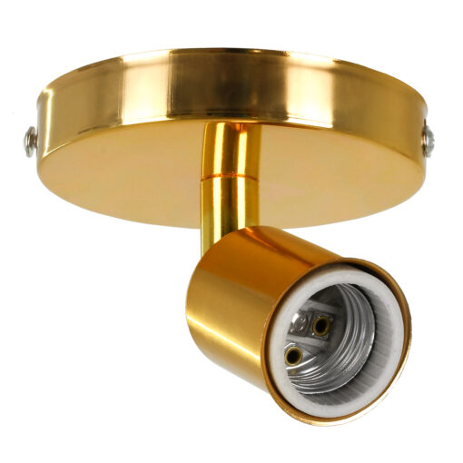 GLOBOSTAR® SARA 00845 Μοντέρνο Φωτιστικό Οροφής με Ντουί 1 x E27 AC 220-240V IP20 – Χρυσό – Μ10 x Π10 x Υ10.3cm