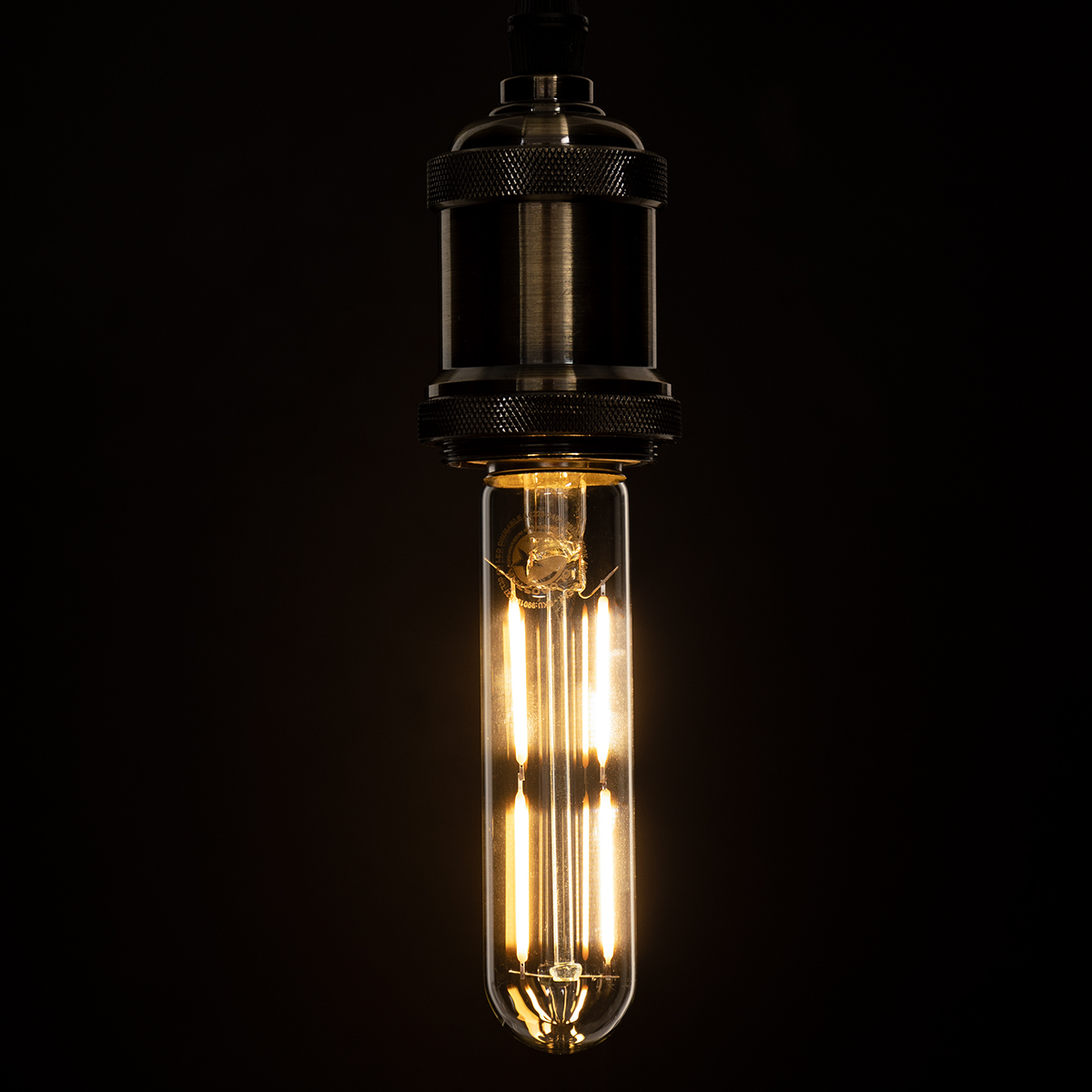 GLOBOSTAR® TUBIS 99019 Λάμπα Σωλήνας E27 T30 LED 4W 400lm 360° AC 220-240V IP20 Θερμό Λευκό 2700K Dimmable - Long Filament Chip - Διάφανο - Μ3 x Π3 x Υ13.5cm - 3 Χρόνια Εγγύηση - Image 5