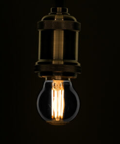 Alternative view of GLOBOSTAR® SPHERE 99065 Λάμπα E27 G45 LED 6W 600lm 360° AC 220-240V IP20 Θερμό Λευκό 2700K Dimmable - Long Filament Chip - Μαύρο Φιμέ - Μ4.5 x Π4.5 x Υ7.7cm - 3 Χρόνια Εγγύηση
