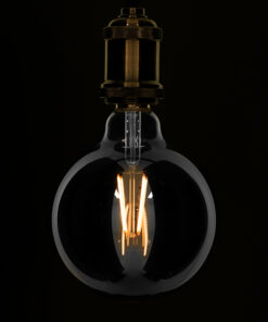 Alternative view of GLOBOSTAR® BUBBLE 99073 Λάμπα E27 G125 LED 8W 800lm 360° AC 220-240V IP20 Θερμό Λευκό 2700K Dimmable - Long Filament Chip - Μαύρο Φιμέ - Μ12.5 x Π12.5 x Υ17.8cm - 3 Χρόνια Εγγύηση