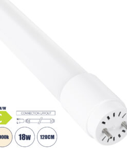 GLOBOSTAR® TUBOR 99113 Λάμπα T8 G13 Τύπου Φθορίου 120cm LED 18W 3060lm 300° AC 220-240V IP20 Φυσικό Λευκό 4500K - Lumileds SMD Chip - Λευκό Γαλακτερό - Μ120 x Π2.6 x Υ2.6cm - 3 Χρόνια Εγγύηση