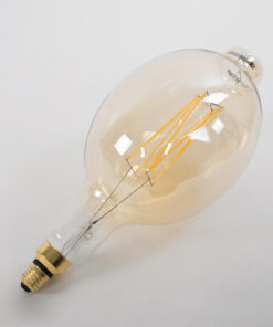 GLOBOSTAR® MANGOS 99166 Λάμπα E27 BT180 LED 8W 720lm 360° AC 220-240V IP20 Ultra Θερμό Λευκό 2200K Dimmable – Long Filament Chip – Μελί – Μ18 x Π18 x Υ39cm – 3 Χρόνια Εγγύηση