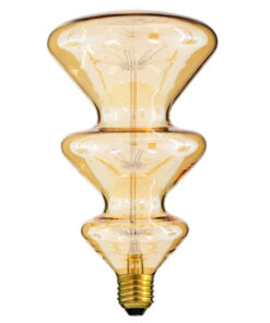 GLOBOSTAR® DECOTREE 99215 Λάμπα E27 CM115 LED 4W 400lm 360° AC 220-240V IP20 Ultra Θερμό Λευκό 2200K - Diode HP Filament Chip - Μελί - Μ12.1 x Π12.1 x Υ22cm - 3 Χρόνια Εγγύηση
