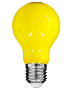 GLOBOSTAR® GLOBE 99241 Λάμπα E27 A60 LED 8W 700lm 360° AC 220-240V IP20 Κίτρινο Αντικουνουπική - Filament Chip - Μ6 x Π6 x Υ11cm - 3 Χρόνια Εγγύηση