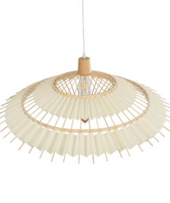 GLOBOSTAR® VENTALIA 999-0066 Boho Κρεμαστό Φωτιστικό Οροφής με Ντουί 1 x E27 AC 220-240V IP20 – Μπεζ – Μ83 x Π83 x Υ36cm
