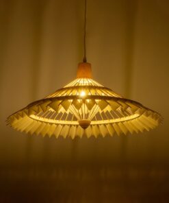 GLOBOSTAR® VENTALIA 999-0067 Boho Κρεμαστό Φωτιστικό Οροφής με Ντουί 1 x E27 AC 220-240V IP20 – Μπεζ – Μ60 x Π60 x Υ30cm