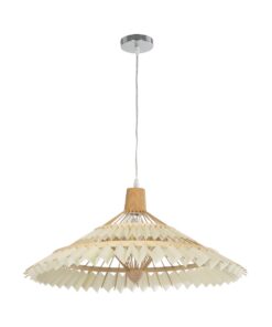 GLOBOSTAR® VENTALIA 999-0067 Boho Κρεμαστό Φωτιστικό Οροφής με Ντουί 1 x E27 AC 220-240V IP20 – Μπεζ – Μ60 x Π60 x Υ30cm