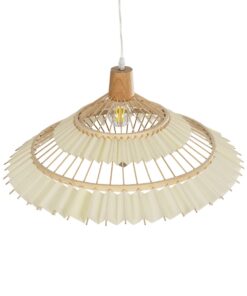 GLOBOSTAR® VENTALIA 999-0067 Boho Κρεμαστό Φωτιστικό Οροφής με Ντουί 1 x E27 AC 220-240V IP20 – Μπεζ – Μ60 x Π60 x Υ30cm