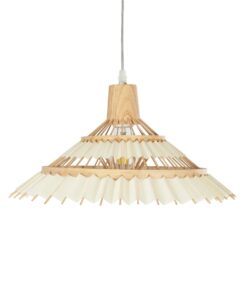GLOBOSTAR® VENTALIA 999-0068 Boho Κρεμαστό Φωτιστικό Οροφής με Ντουί 1 x E27 AC 220-240V IP20 – Μπεζ – Μ40 x Π40 x Y23cm