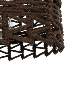 GLOBOSTAR® VERA 999-0069 Boho Κρεμαστό Φωτιστικό Οροφής με Ντουί 1 x E27 AC 220-240V IP20 – Καφέ – Μ50 x Π50 x Υ25cm
