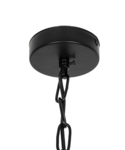 GLOBOSTAR® DASTAR 999-0091 Vintage Κρεμαστό Φωτιστικό Οροφής με Ντουί 4 x E27 AC 220-240V IP20 – Μαύρο & Λευκό – Μ42 x Π42 x Υ43cm