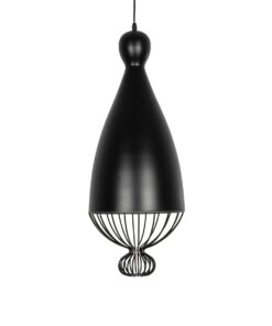 GLOBOSTAR® SOBRINO 999-0110 Vintage Κρεμαστό Φωτιστικό Οροφής με Ντουί 1 x E27 AC 220-240V IP20 – Μαύρο – Μ26 x Π26 x Υ70cm