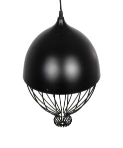 GLOBOSTAR® SOBRINO 999-0111 Vintage Κρεμαστό Φωτιστικό Οροφής με Ντουί 1 x E27 AC 220-240V IP20 – Μαύρο – Μ28 x Π28 x Υ47cm