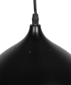 GLOBOSTAR® SOBRINO 999-0111 Vintage Κρεμαστό Φωτιστικό Οροφής με Ντουί 1 x E27 AC 220-240V IP20 – Μαύρο – Μ28 x Π28 x Υ47cm