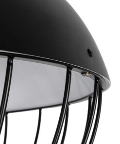 GLOBOSTAR® SOBRINO 999-0112 Vintage Κρεμαστό Φωτιστικό Οροφής με Ντουί 1 x E27 AC 220-240V IP20 – Μαύρο – Μ45 x Π45 x Υ45cm
