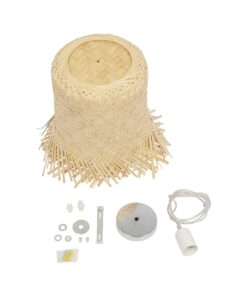 GLOBOSTAR® HAWAII 999-0125 Boho Κρεμαστό Φωτιστικό Οροφής με Ντουί 1 x E27 AC 220-240V IP20 – Μπεζ – Μ30 x Π30 x Υ30cm