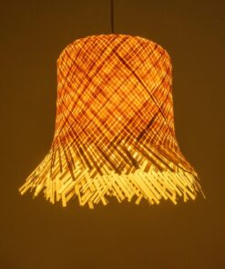 GLOBOSTAR® HAWAII 999-0125 Boho Κρεμαστό Φωτιστικό Οροφής με Ντουί 1 x E27 AC 220-240V IP20 – Μπεζ – Μ30 x Π30 x Υ30cm