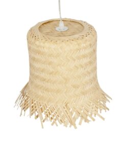 GLOBOSTAR® HAWAII 999-0125 Boho Κρεμαστό Φωτιστικό Οροφής με Ντουί 1 x E27 AC 220-240V IP20 – Μπεζ – Μ30 x Π30 x Υ30cm