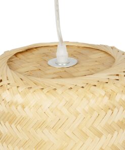 GLOBOSTAR® HAWAII 999-0125 Boho Κρεμαστό Φωτιστικό Οροφής με Ντουί 1 x E27 AC 220-240V IP20 – Μπεζ – Μ30 x Π30 x Υ30cm