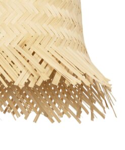 GLOBOSTAR® HAWAII 999-0125 Boho Κρεμαστό Φωτιστικό Οροφής με Ντουί 1 x E27 AC 220-240V IP20 – Μπεζ – Μ30 x Π30 x Υ30cm