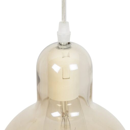 GLOBOSTAR® LUCREZIA 999-0143 Μοντέρνο Κρεμαστό Φωτιστικό Οροφής με Ντουί 1 x E27 AC 220-240V IP20 – Μελί – Μ18 x Π18 x Υ24cm