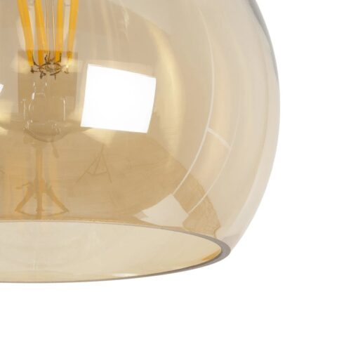 GLOBOSTAR® LUCREZIA 999-0143 Μοντέρνο Κρεμαστό Φωτιστικό Οροφής με Ντουί 1 x E27 AC 220-240V IP20 – Μελί – Μ18 x Π18 x Υ24cm