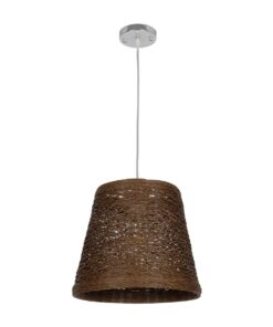 GLOBOSTAR® PLAYROOM 999-0145 Vintage Κρεμαστό Φωτιστικό Οροφής με Ντουί 1 x E27 AC 220-240V IP20 – Καφέ – Μ30 x Π30 x Υ30cm