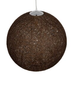 GLOBOSTAR® OCEANA 999-0156 Boho Κρεμαστό Φωτιστικό Οροφής με Ντουί 1 x E27 AC 220-240V IP20 – Καφέ – Μ60 x Π60 x Υ60cm