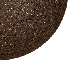 GLOBOSTAR® OCEANA 999-0156 Boho Κρεμαστό Φωτιστικό Οροφής με Ντουί 1 x E27 AC 220-240V IP20 – Καφέ – Μ60 x Π60 x Υ60cm